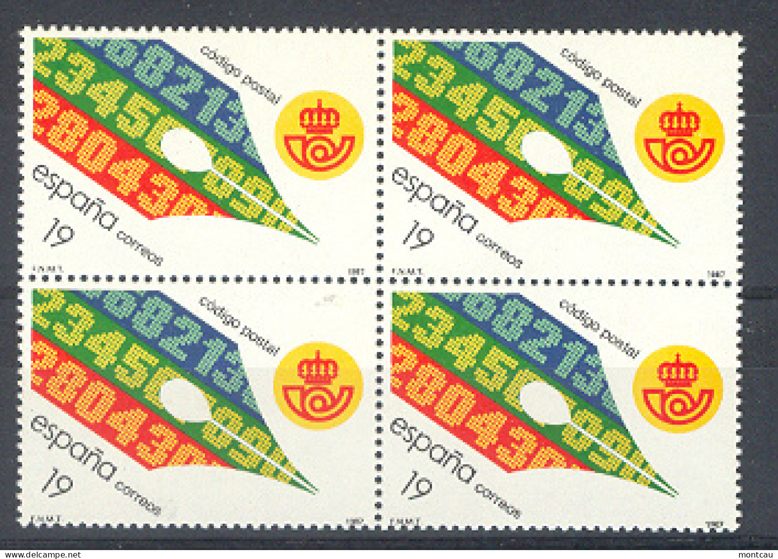 Spain 1987. Codigo Postal Ed 2906 Bloque (**) - Nuovi