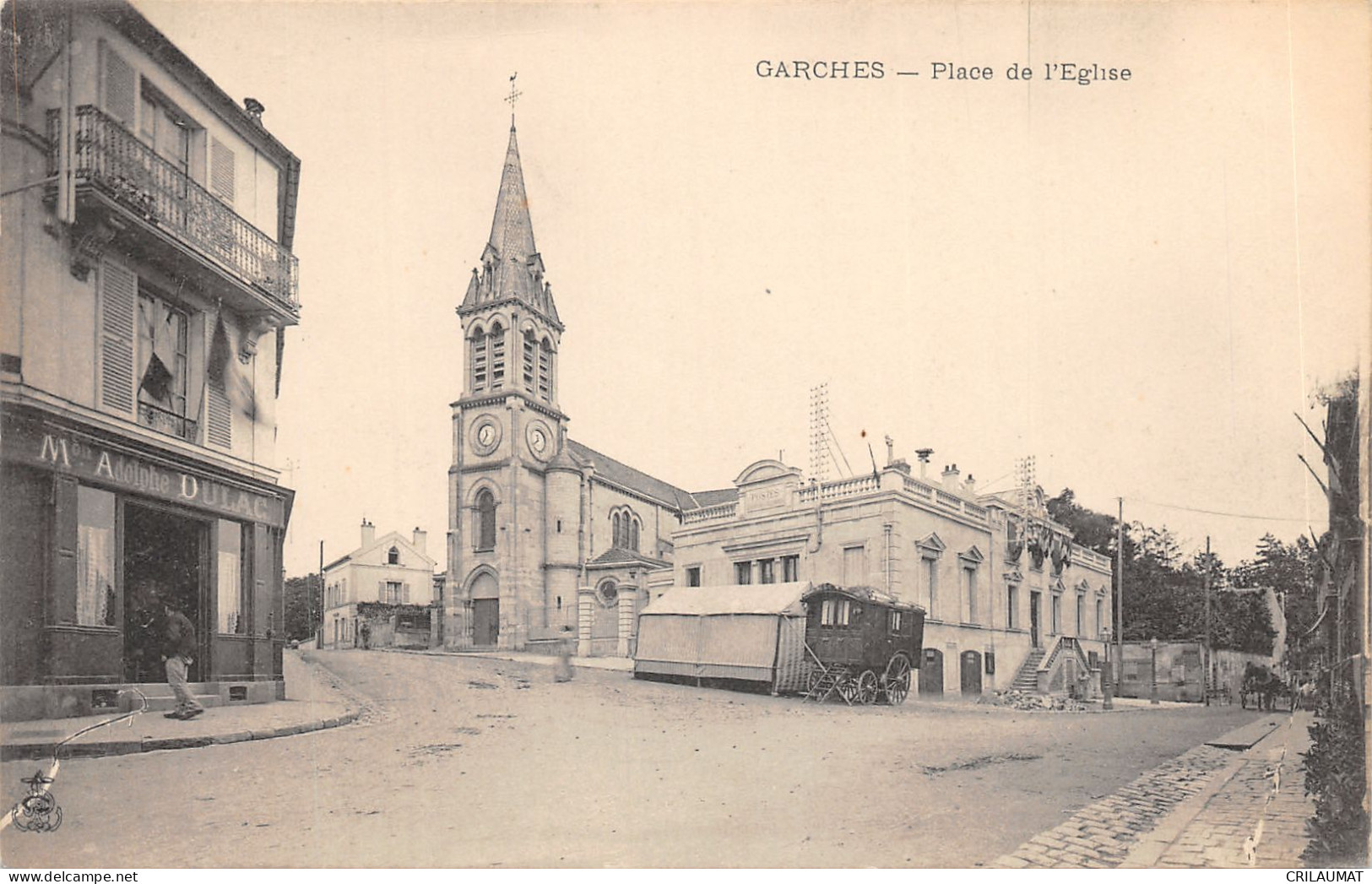 92-GARCHES-PLACE DE L EGLISE-N°6031-G/0207 - Garches
