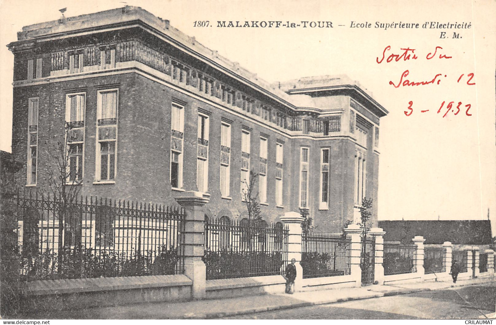 92-MALAKOFF-ECOLE SUPERIEURE D ELECTRICITE-N°6031-G/0031 - Malakoff