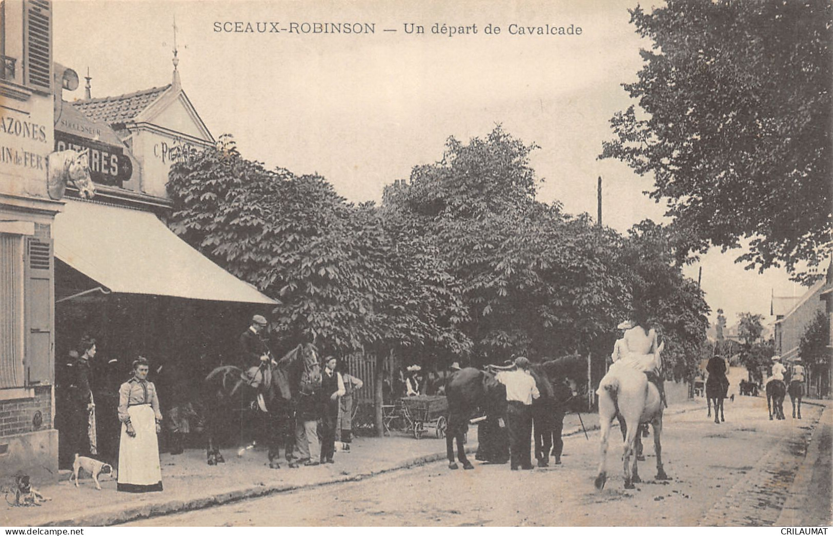 92-SCEAUX ROBINSON-DEPART DE CAVALCADE-N°6031-F/0341 - Sceaux