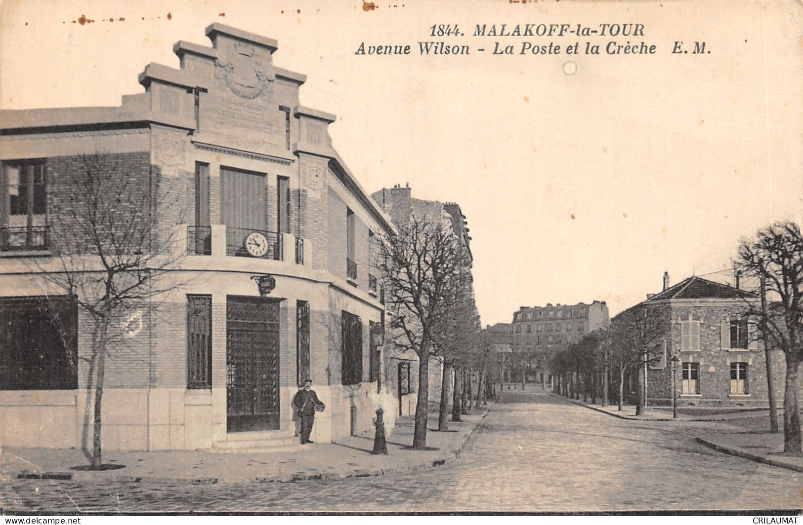 92-MALAKOFF-POSTE ET LA CRECHE-N°6031-F/0243 - Malakoff