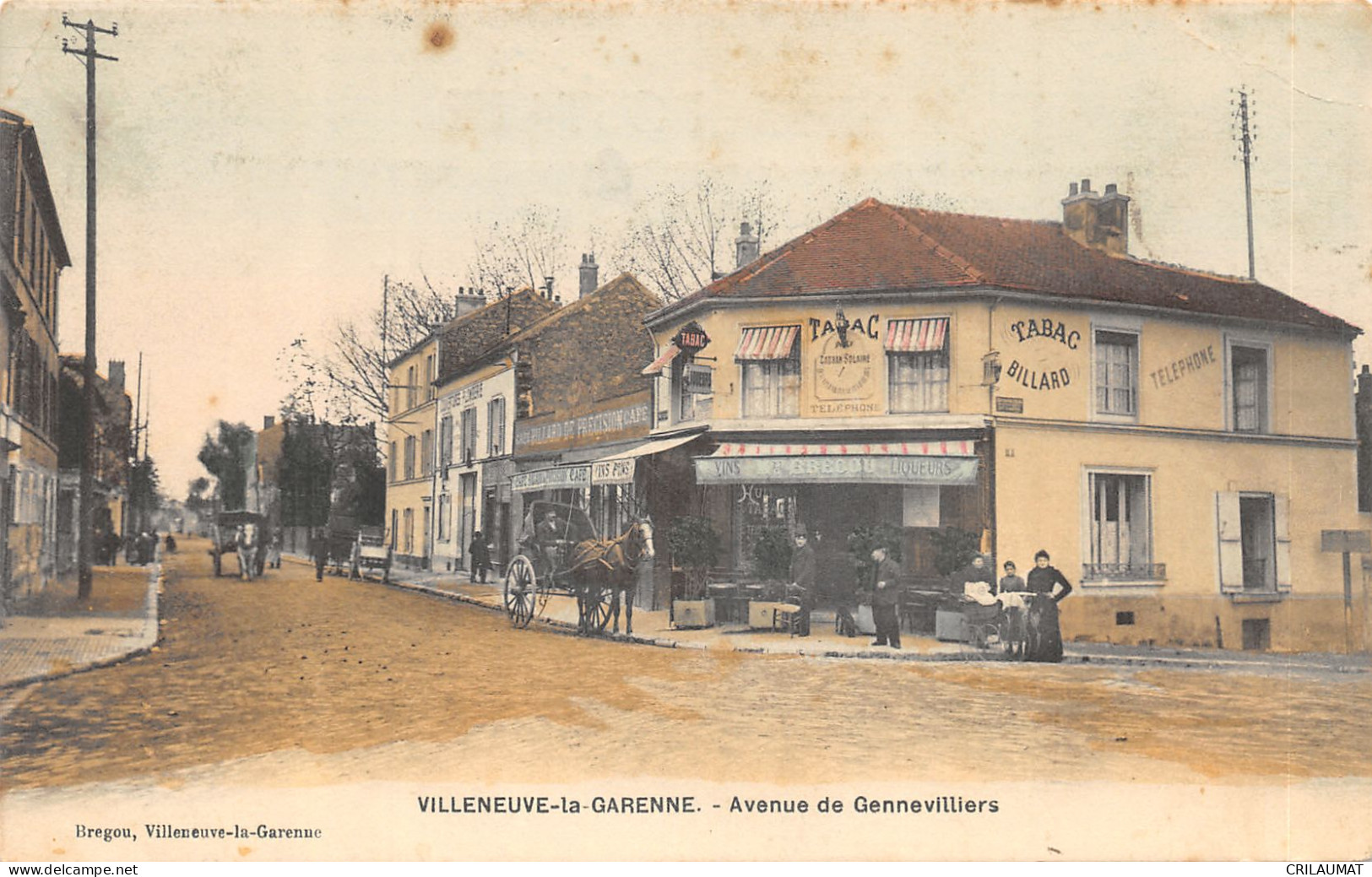 92-VILLENEUVE LA GARENNE-LE TABAC-N°6031-F/0155 - Villeneuve La Garenne