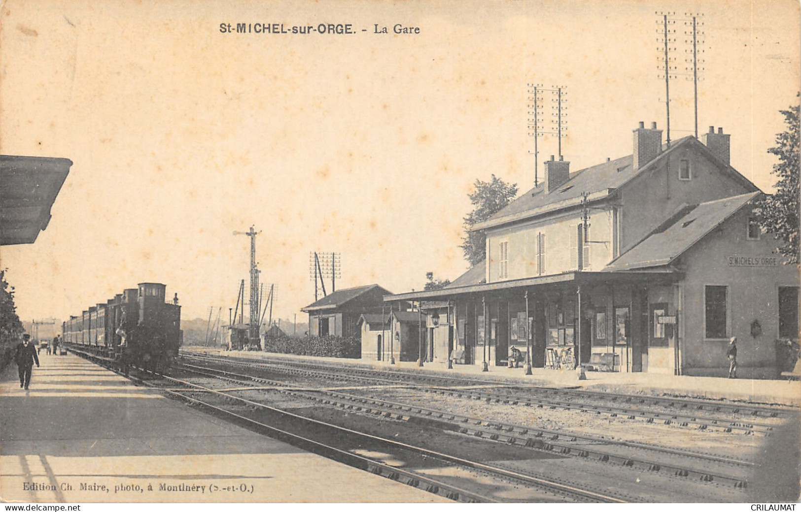 91-SAINT MICHEL SUR ORGE-LA GARE-N°6031-F/0039 - Saint Michel Sur Orge