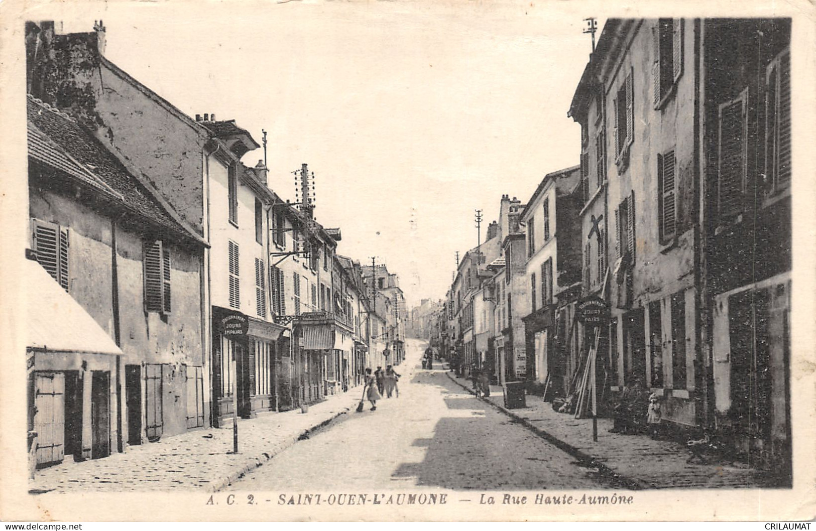 95-SAINT OUEN L AUMONE-RUE HAUTE AUMONE-N°6032-B/0259 - Saint-Ouen-l'Aumône