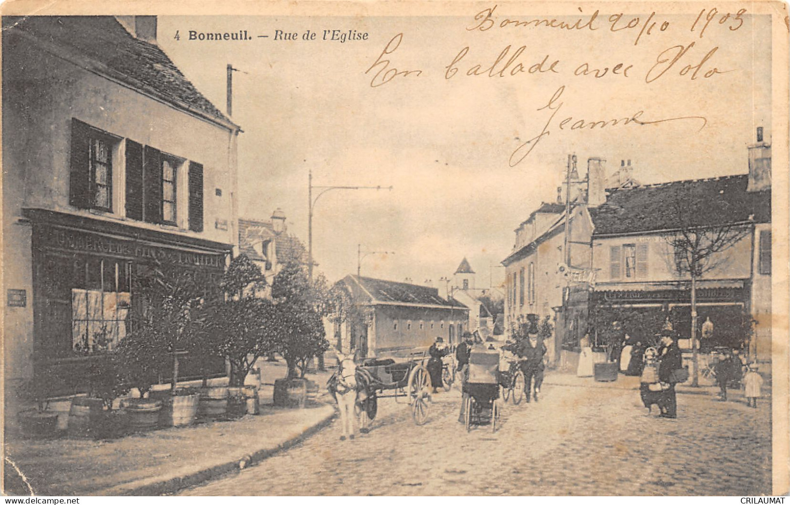 94-BONNEUIL-RUE DE L EGLISE-N°6032-B/0197 - Bonneuil Sur Marne