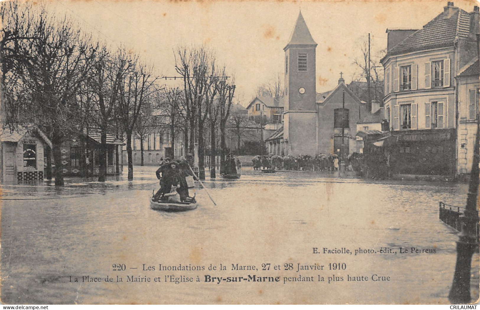 94-BRY SUR MARNE-INONDATIONS 1910-N°6032-B/0093 - Bry Sur Marne