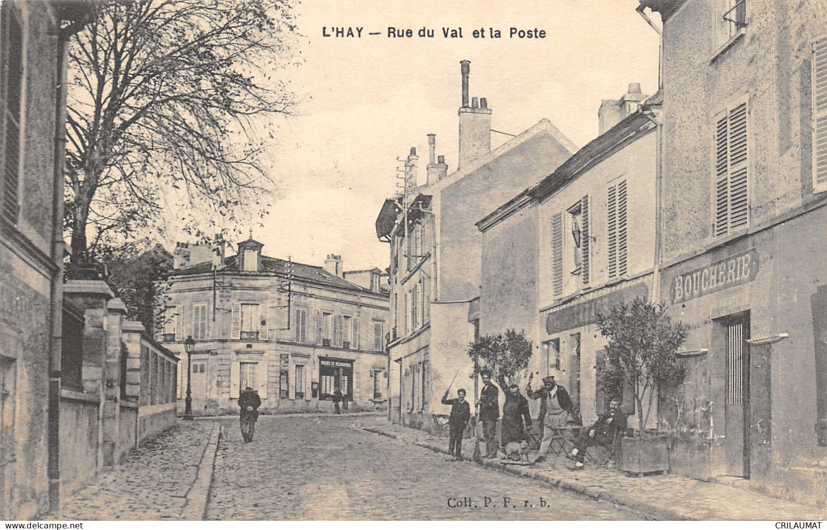 94-L HAY LES ROSES-RUE DU VAL-LA POSTE-BOUCHERIE-N°6032-B/0029 - L'Hay Les Roses