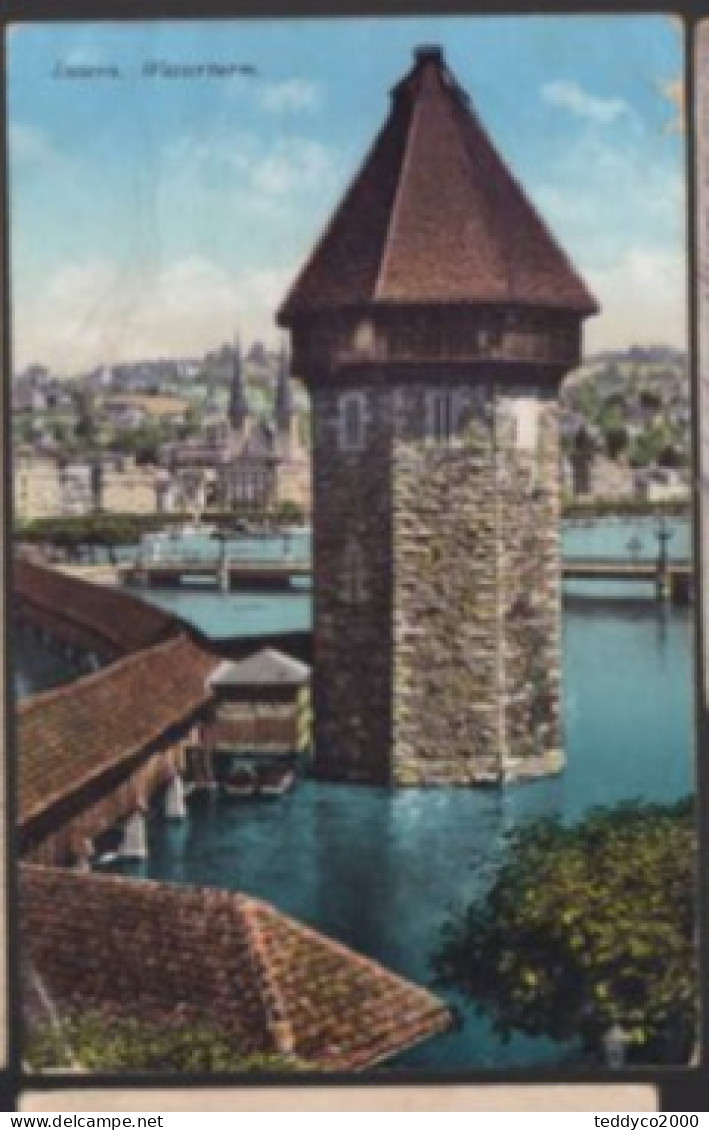 LUZERN Wasserturm 1911 - Autres & Non Classés