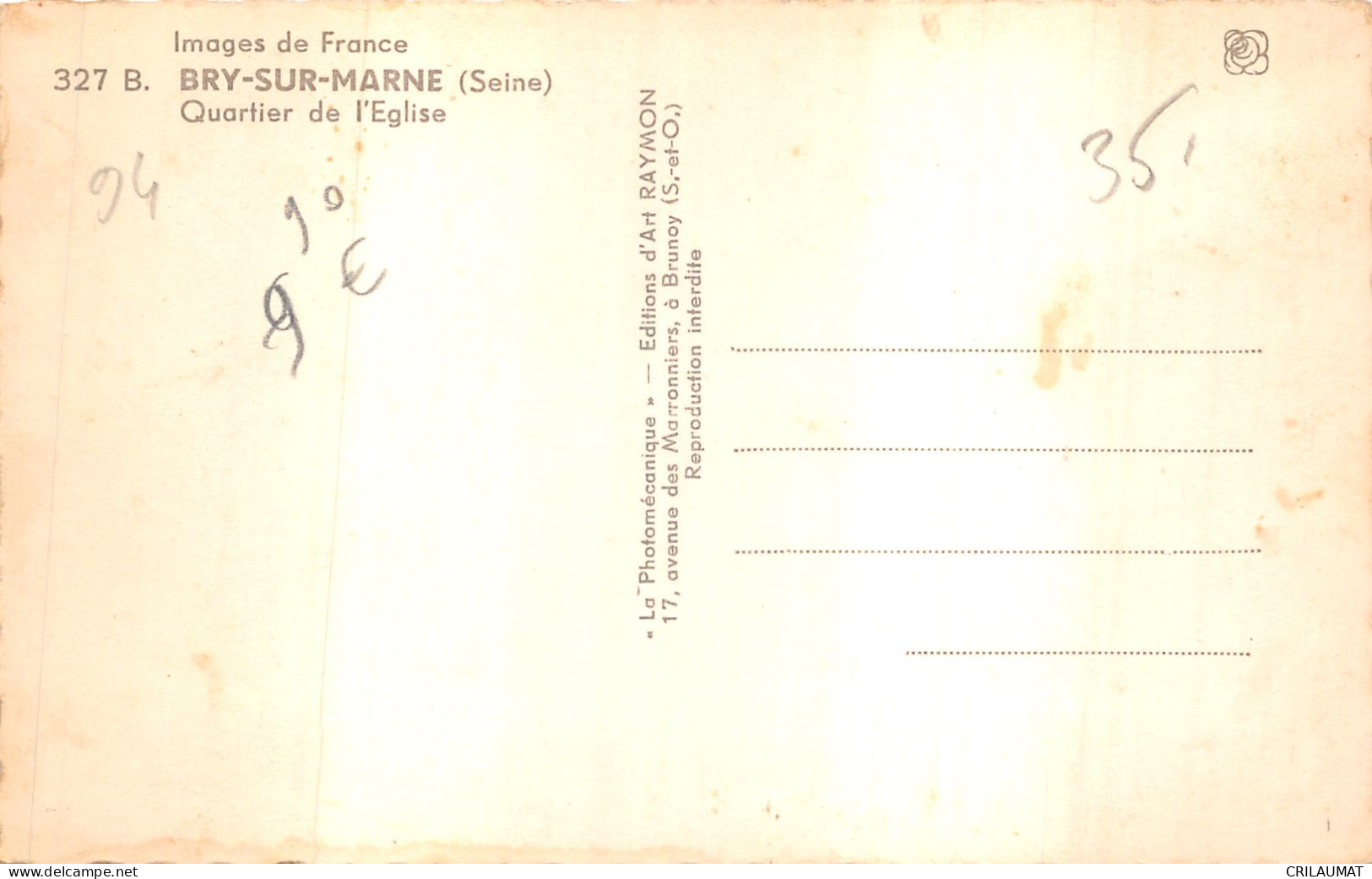 94-BRY SUR MARNE-QUARTIER DE L EGLISE-N°6032-A/0147 - Bry Sur Marne