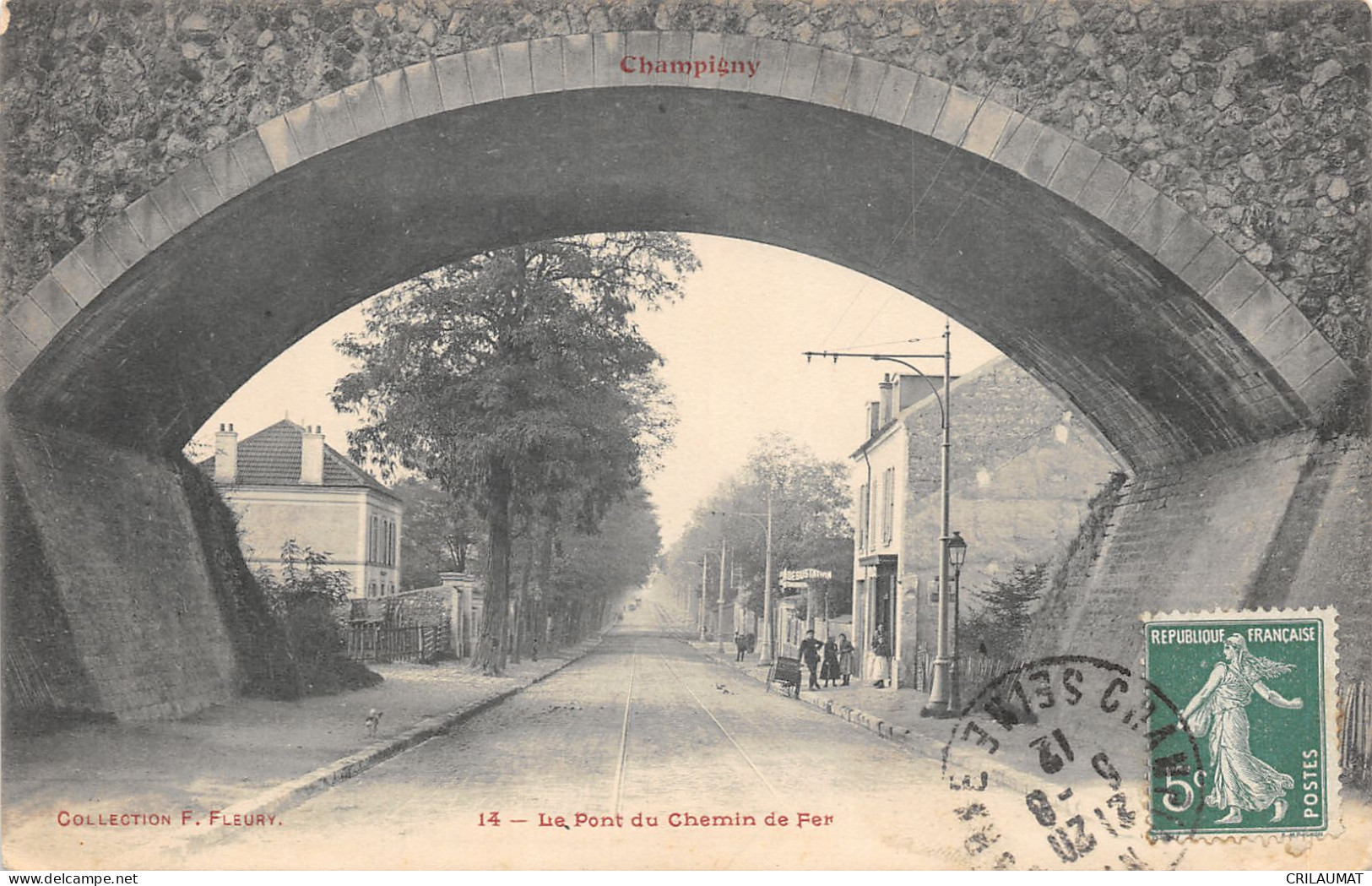 94-CHAMPIGNY-PONT DU CHEMIN DE FER-N°6032-A/0005 - Champigny