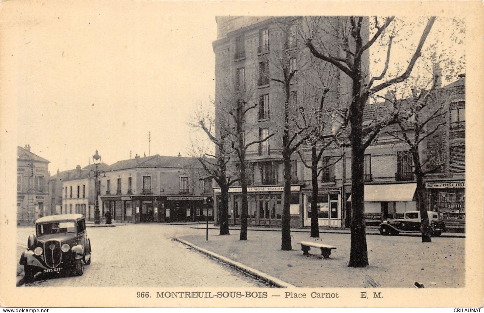 93-MONTREUIL SOUS BOIS-PLACE CARNOT-N°6031-H/0301 - Montreuil