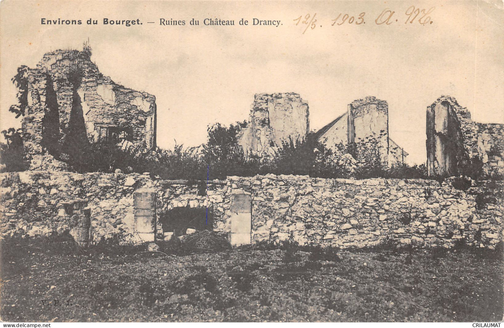 93-DRANCY-RUINES DU CHATEAU -N°6031-H/0281 - Drancy