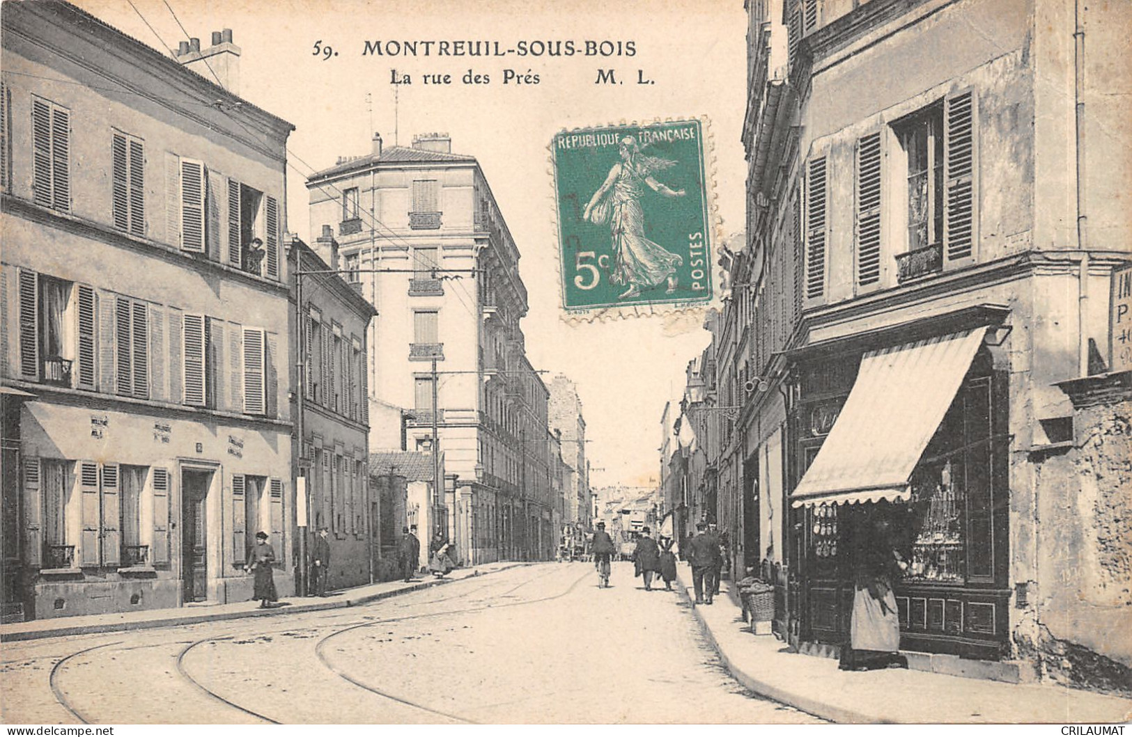 93-MONTREUIL SOUS BOIS-LA RUE DES PRES-N°6031-H/0245 - Montreuil