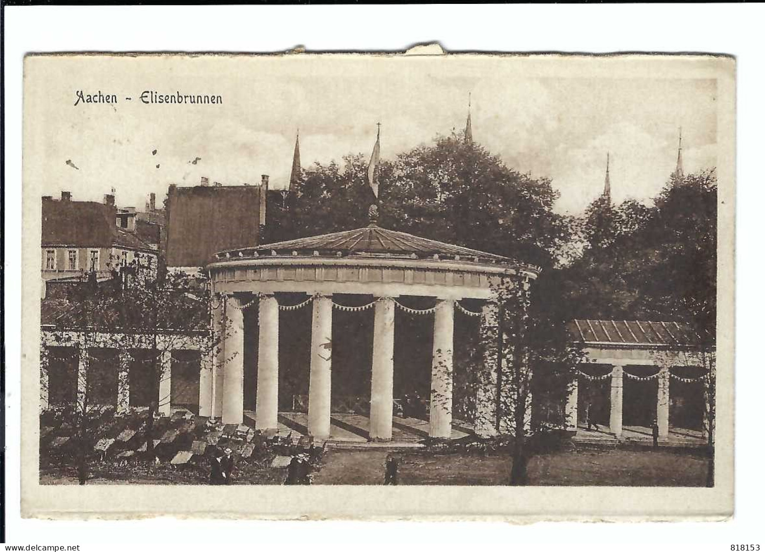 Aachen  -  Elisenbrunnen 1920  BELGISCHE LEGERPOSTERIJ - Aachen