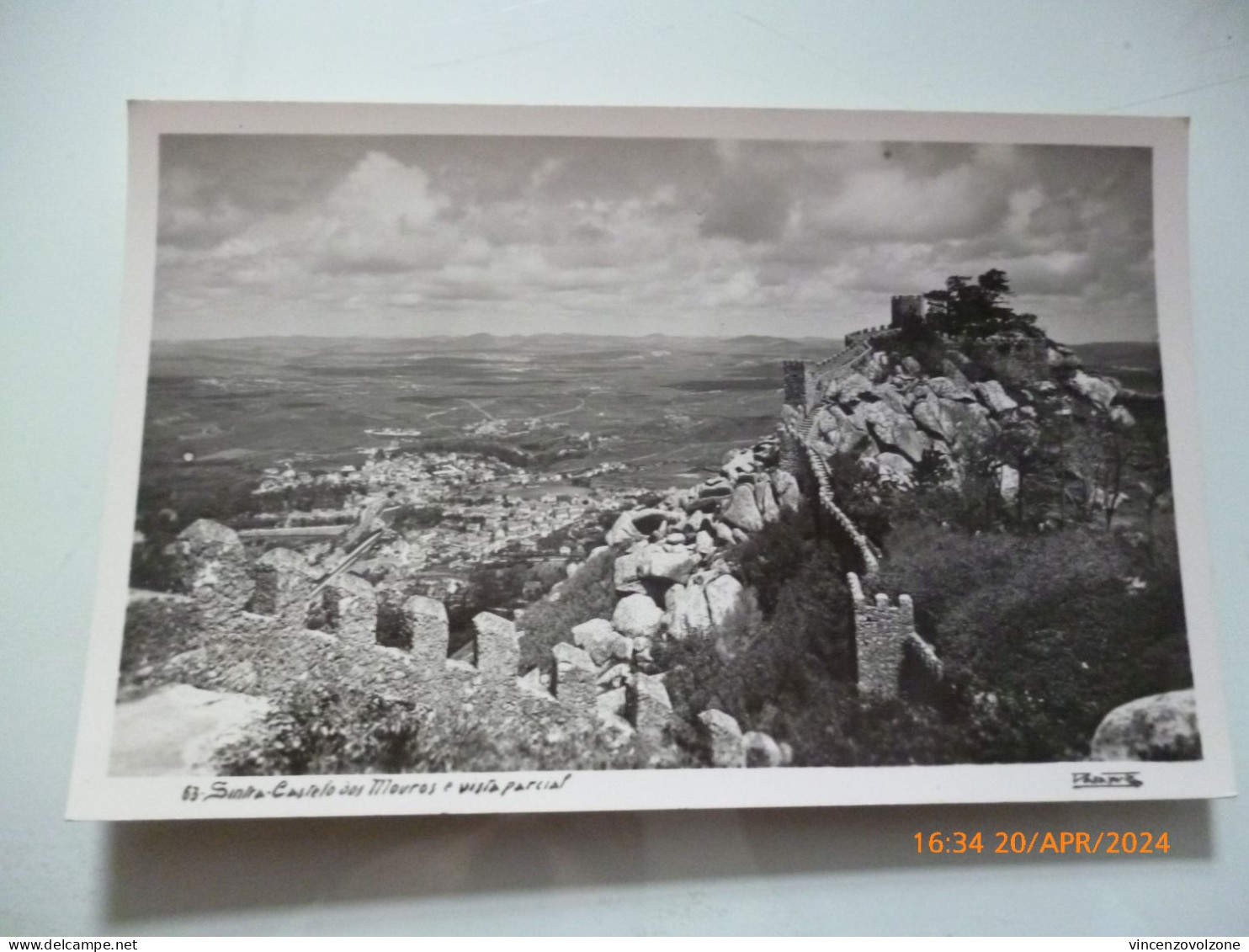 Cartolina "SINTRA Castelos Dos  Mouros - Vista Parcial" - Altri & Non Classificati