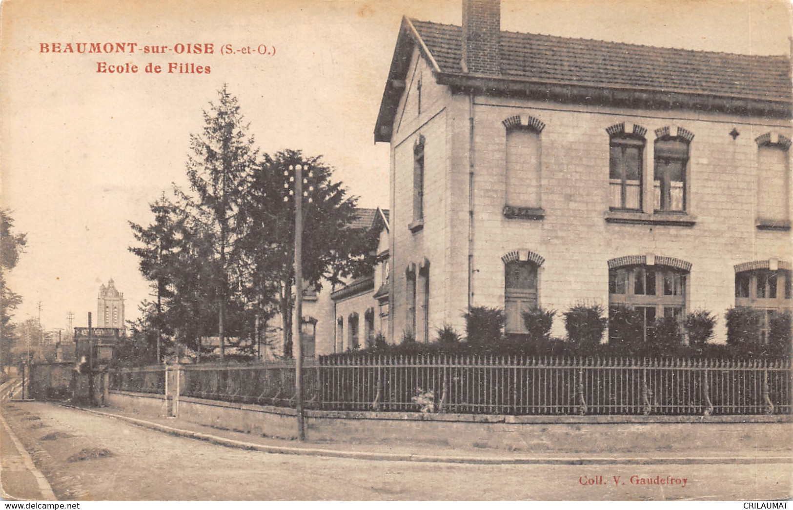 95-BEAUMONT SUR OISE-ECOLE DE FILLES-N°6032-C/0267 - Beaumont Sur Oise