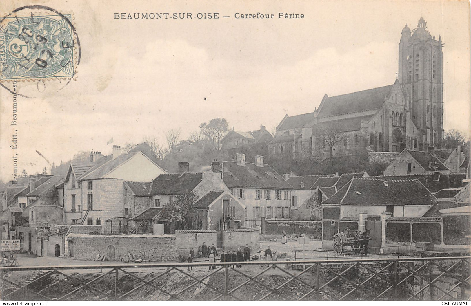 95-BEAUMONT SUR OISE-CARREFOUR PERINE-N°6032-C/0257 - Beaumont Sur Oise