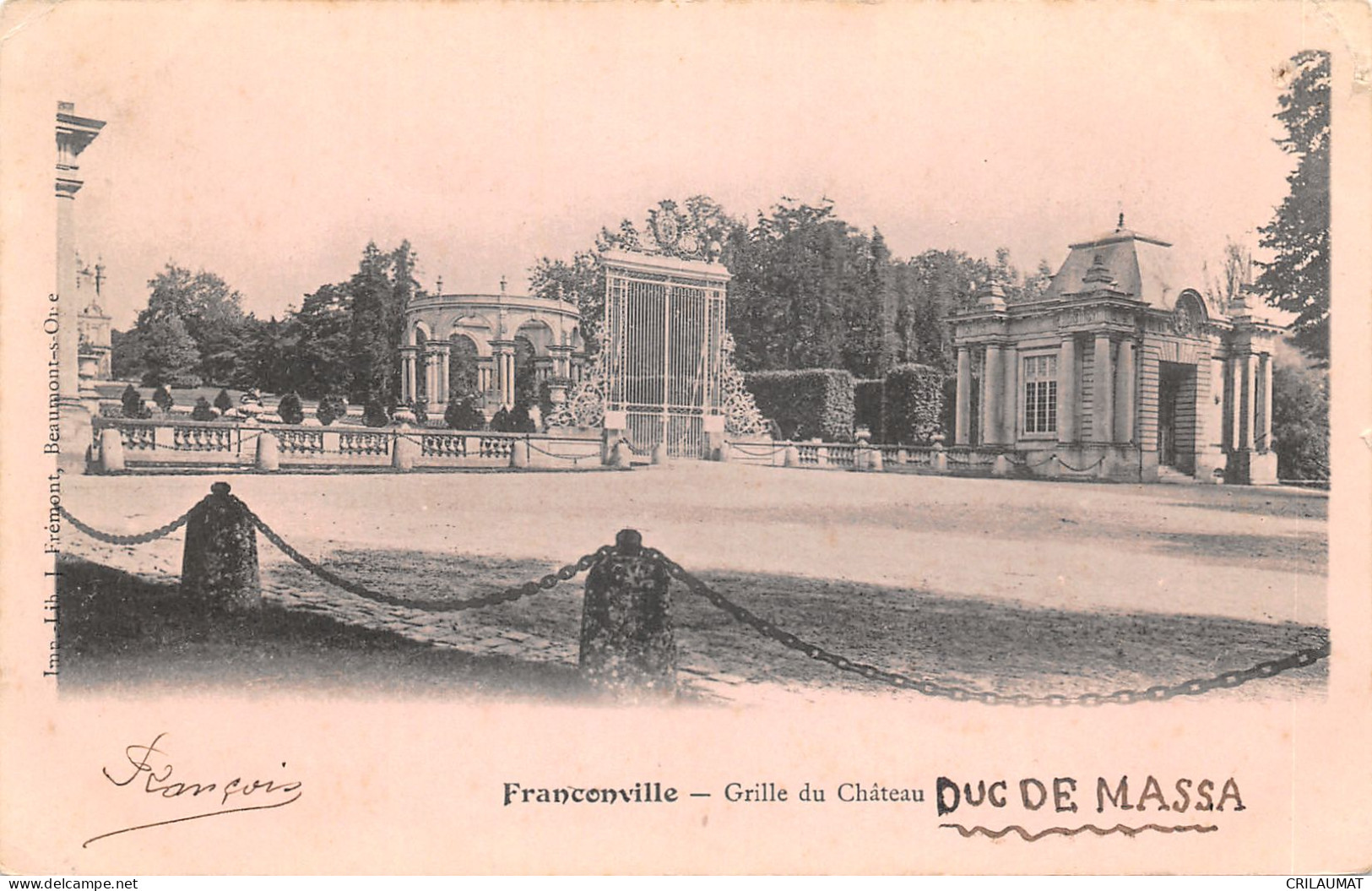 95-FRANCONVILLE-GRILLE DU CHATEAU-N°6032-C/0067 - Franconville