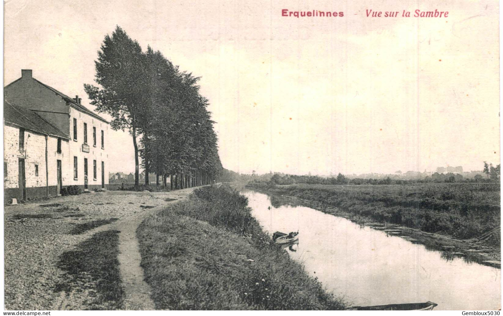 (212) Erquelinnes   Vue Sur La Sambre - Erquelinnes