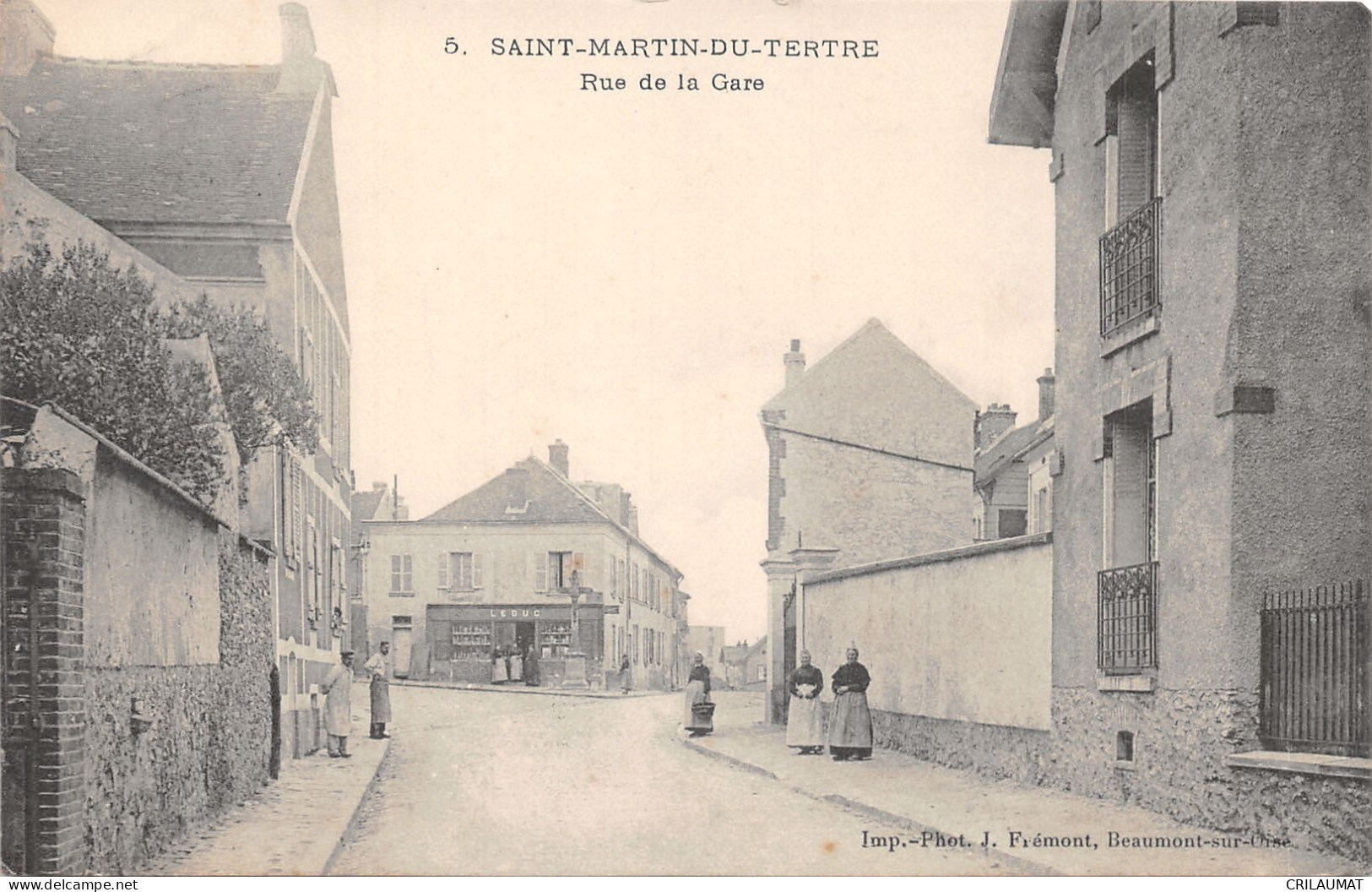 95-SAINT MARTIN DU TERTRE-RUE DE LA GARE-N°6032-C/0059 - Saint-Martin-du-Tertre