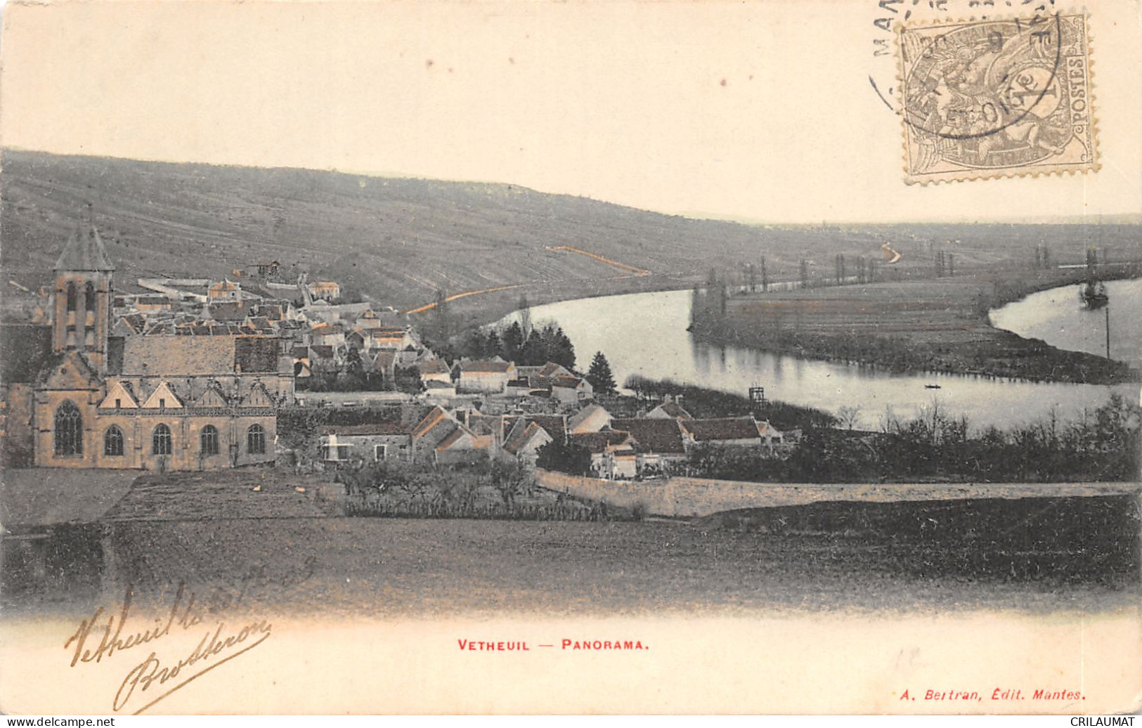 95-VETHEUIL-PANORAMA-N°6032-B/0399 - Vetheuil