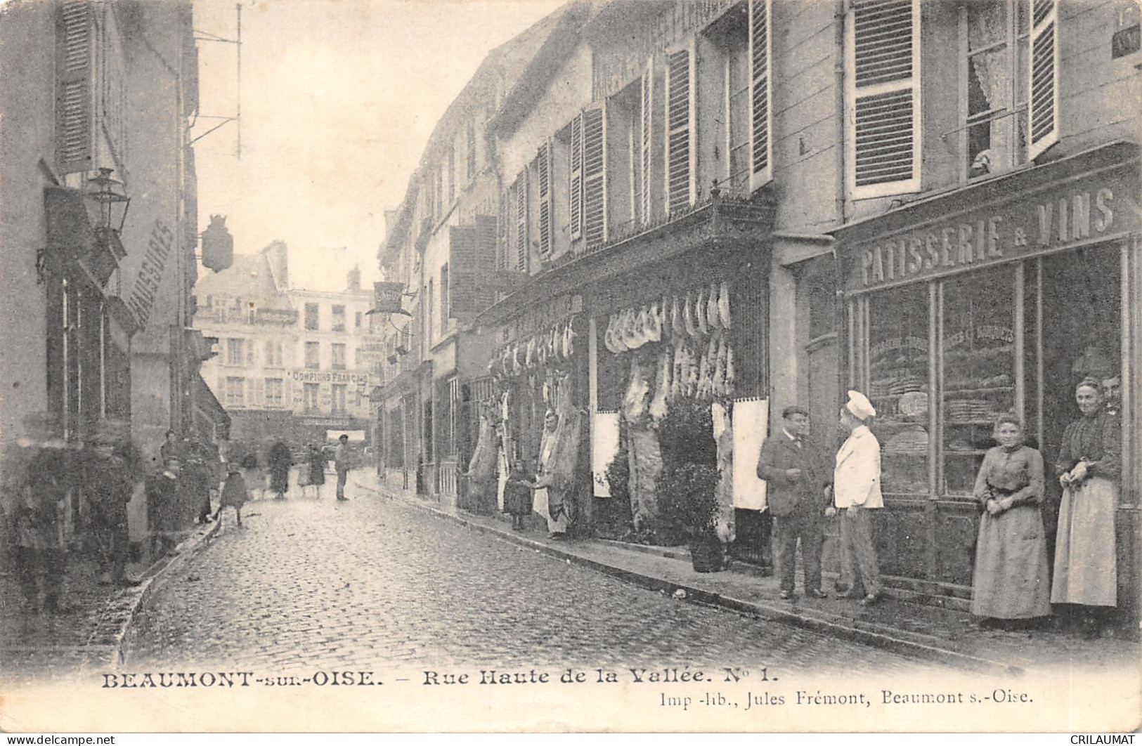 95-BEAUMONT SUR OISE-PATISSERIE ET VINS-N°6032-B/0381 - Beaumont Sur Oise