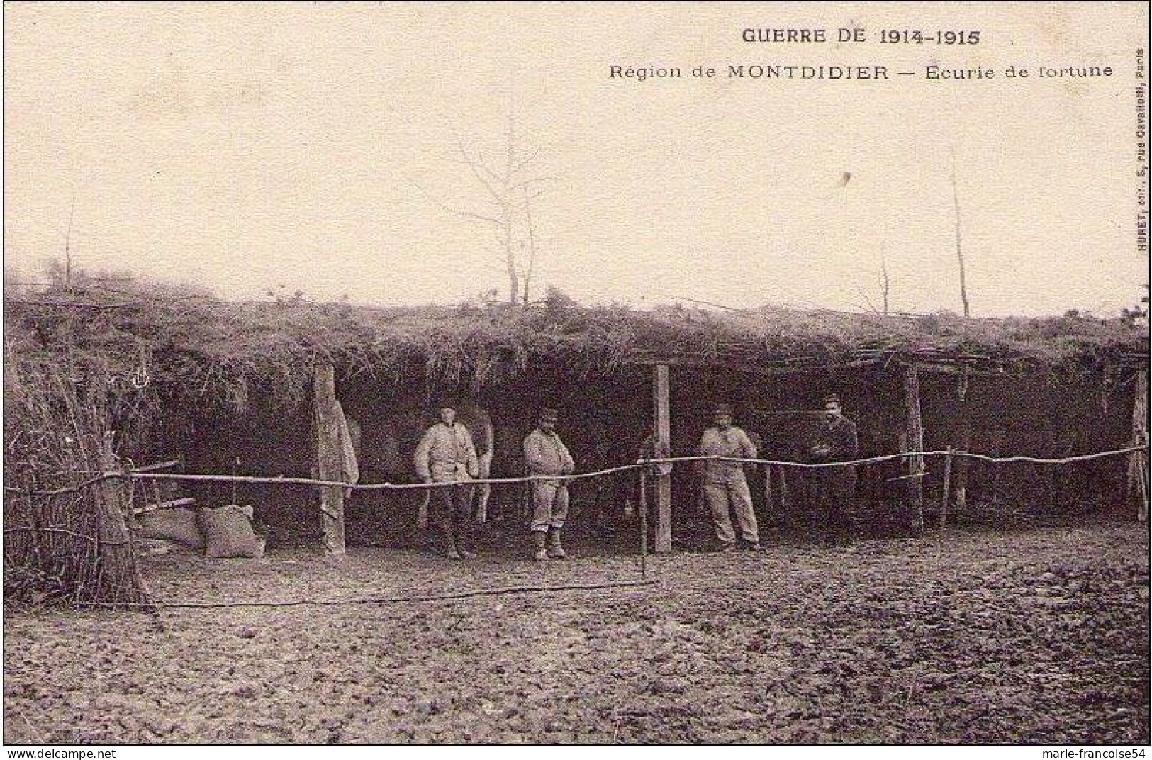 CPA - Région De MONTDIDIER - Ecurie De Fortune - Guerre De 1914 1915 - Montdidier