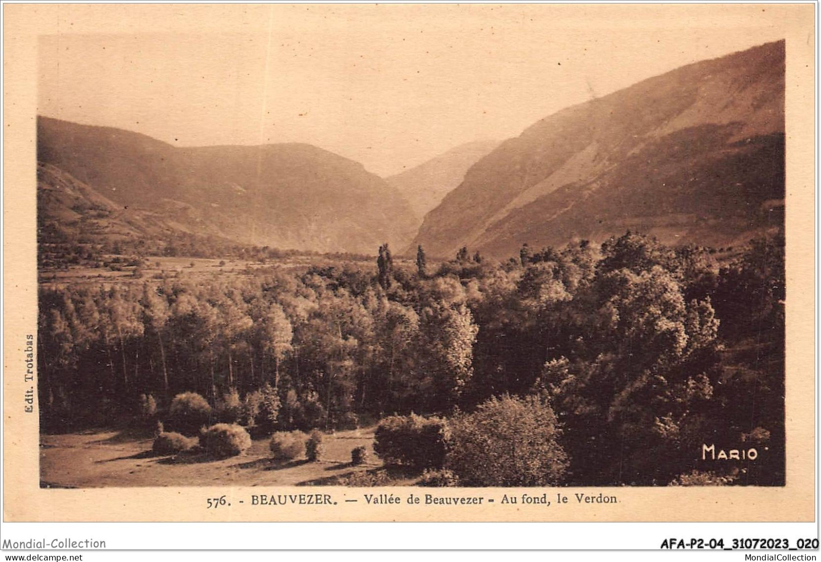 AFAP2-04-0098 - BEAUVEZER - Vallée De Beauvezer - Au Fond - Le Verdon - Autres & Non Classés