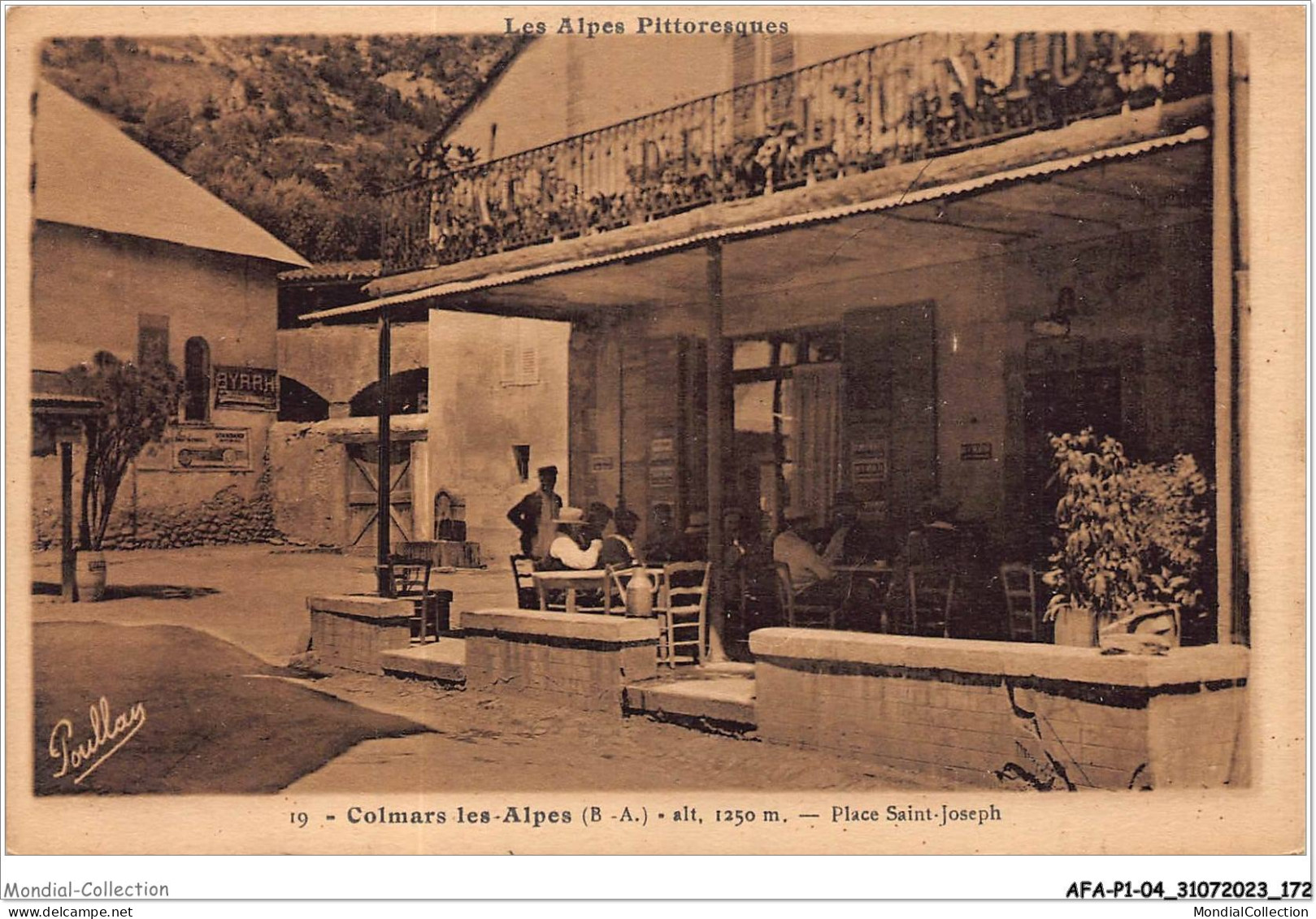 AFAP1-04-0087 - COLMARS-LES-ALPES - Place Saint-joseph - Autres & Non Classés