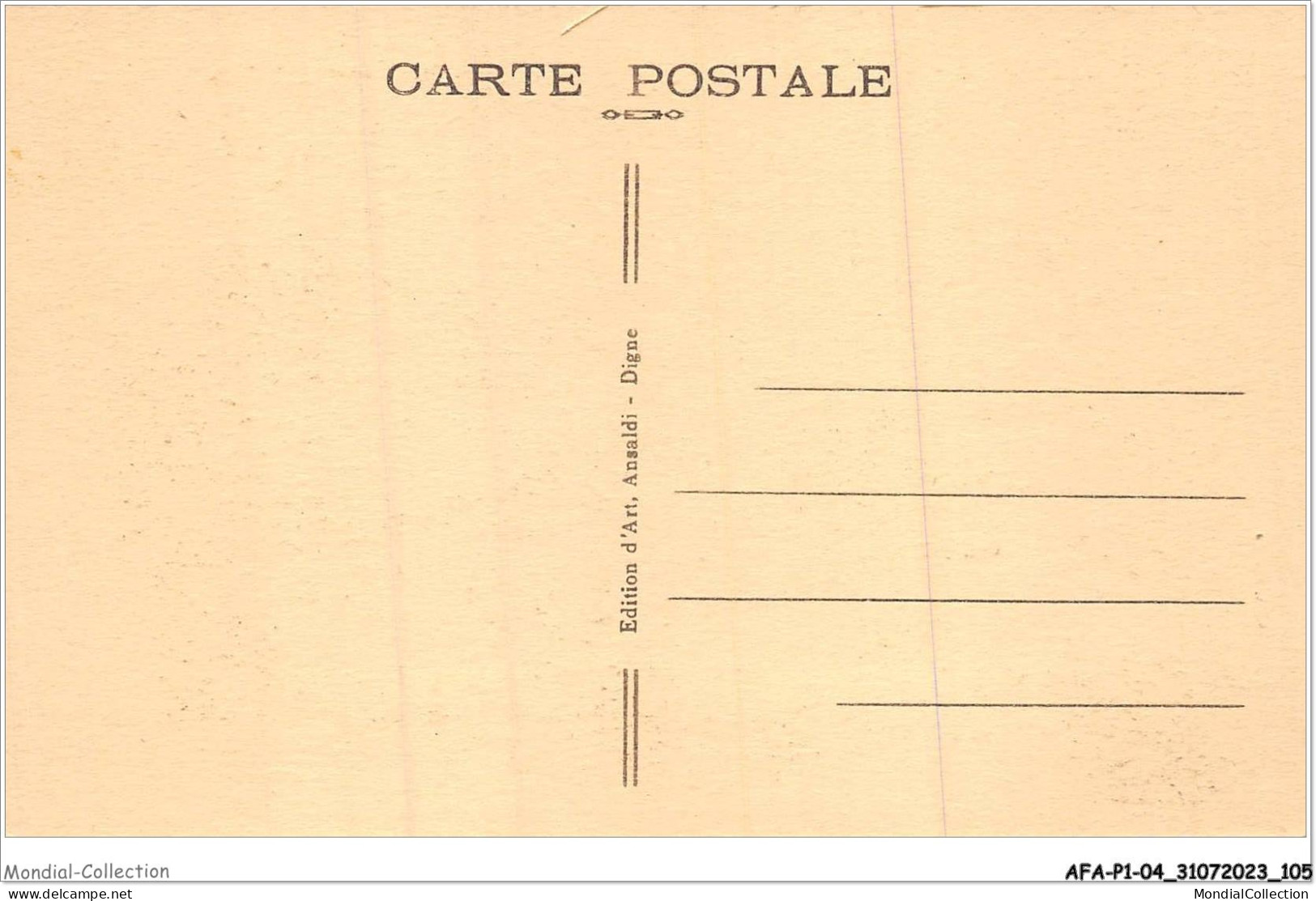 AFAP1-04-0053 - BEAUVEZER - Station Estivale - Vue Générale Et Le Verdon - Autres & Non Classés