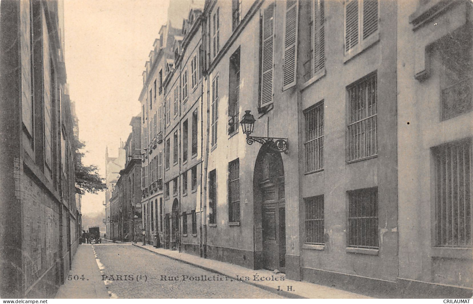 75-PARIS 4e-RUE POULLETIER-LES ECOLES-N°6032-E/0395 - Arrondissement: 04