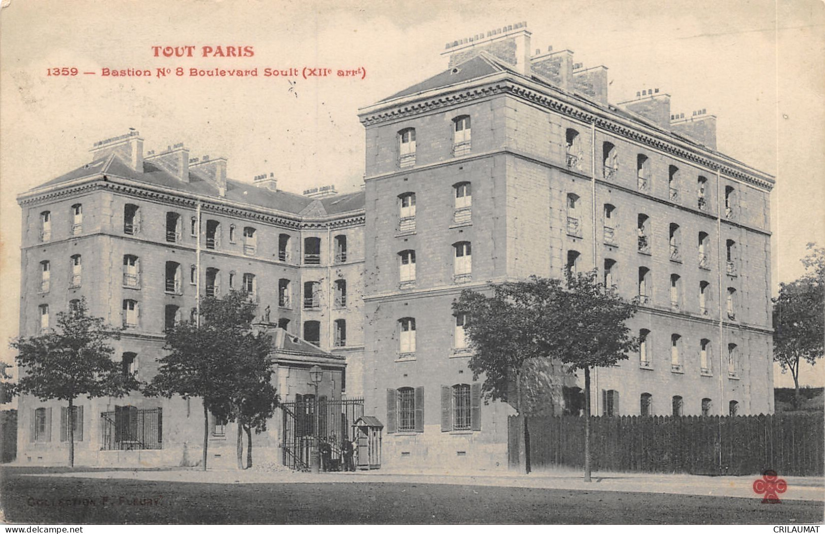 75-PARIS 12e-BASTION N 8 BOULEVARD SOULT-N°6032-E/0255 - Arrondissement: 12