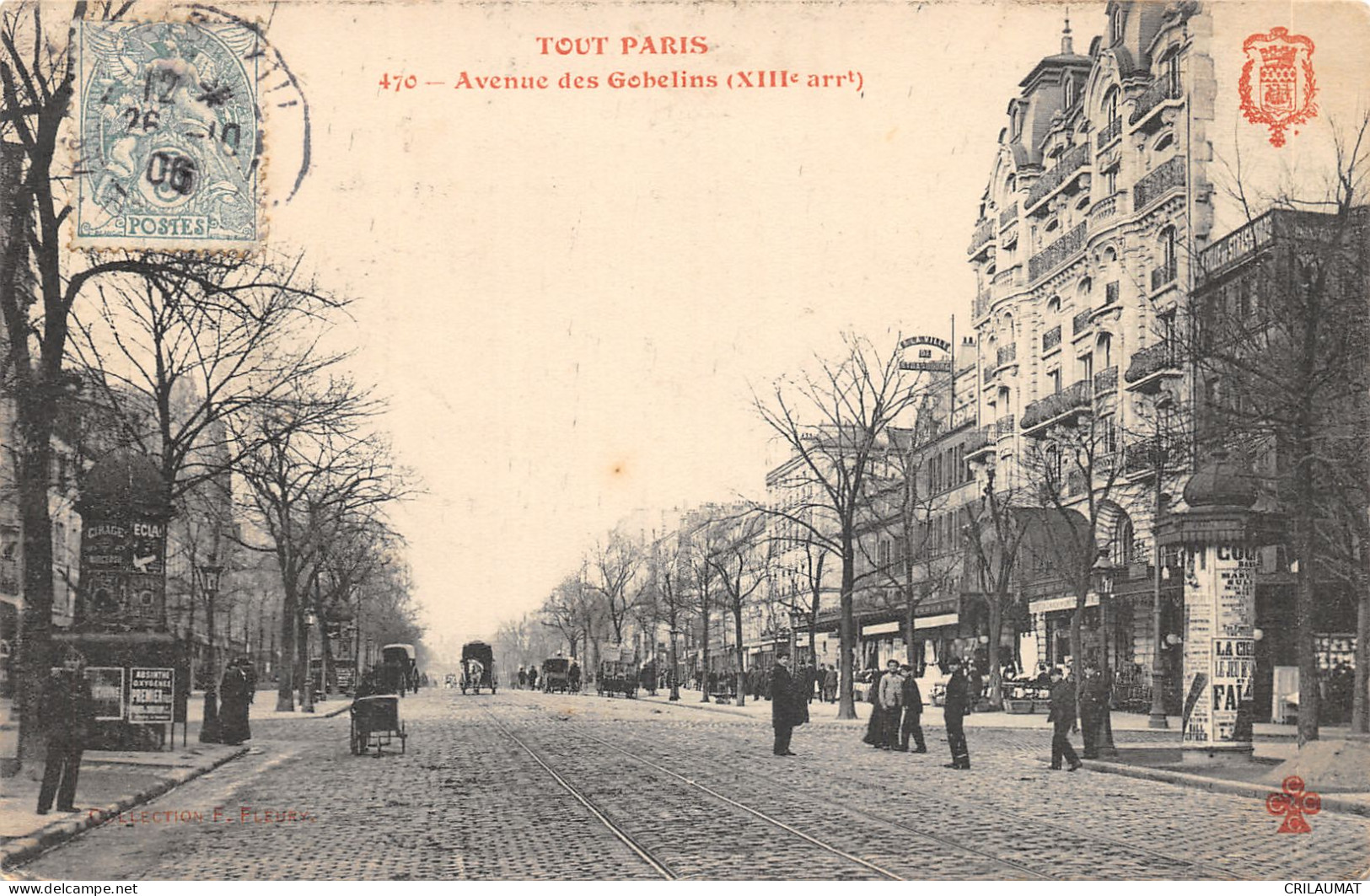 75-PARIS 13e-AVENUE DES GOBELINS-N°6032-E/0257 - Arrondissement: 13