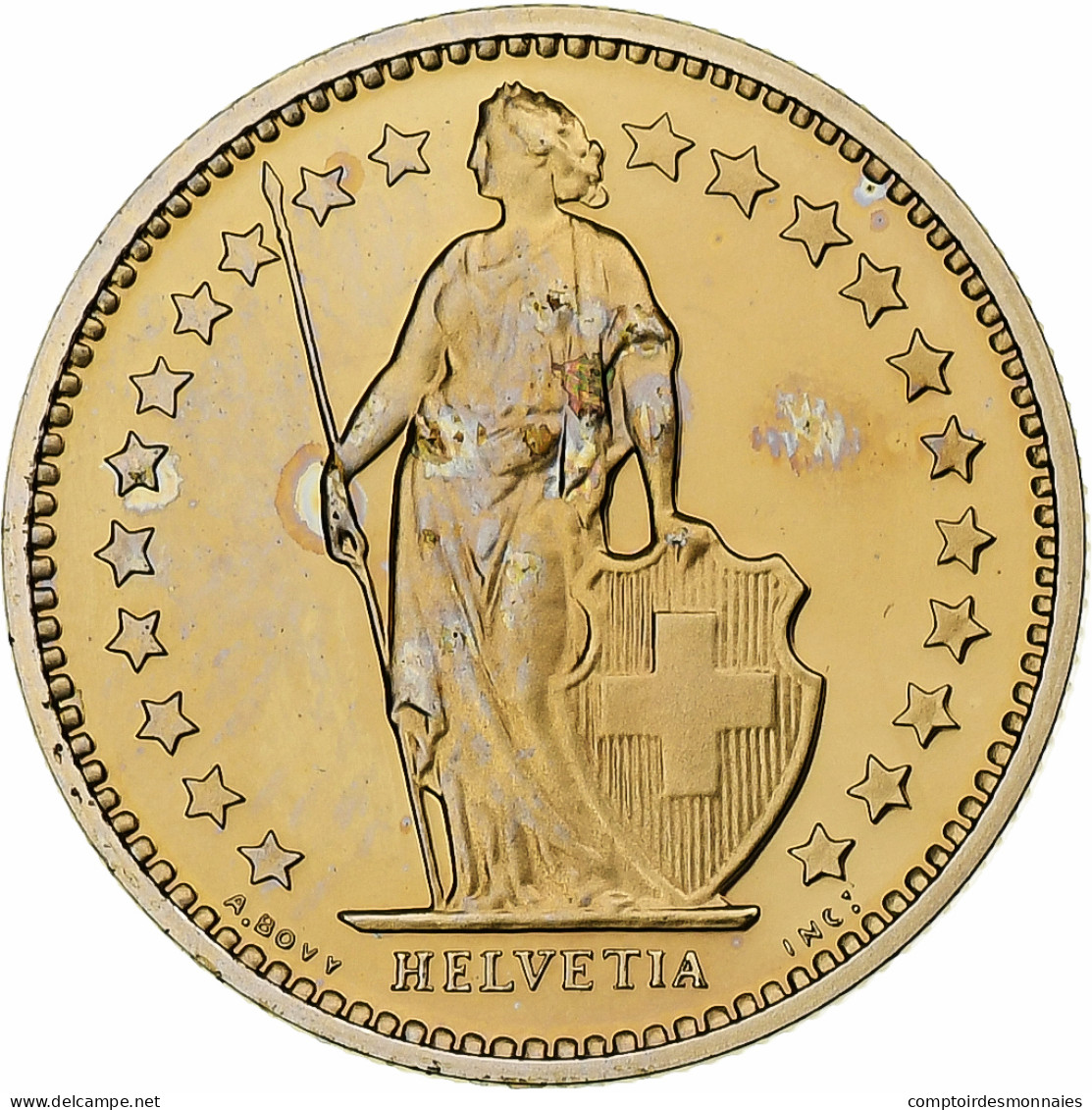 Suisse, 1/2 Franc, Helvetia, 1978, Bern, BE, Cupro-nickel, FDC, KM:23a.1 - Andere & Zonder Classificatie