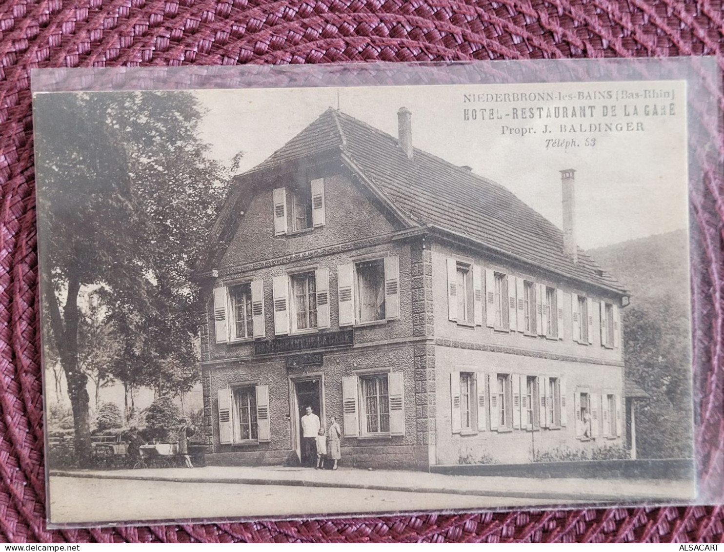 Niederbronn Les Bains , Restaurant De La Gare , Prop Baldinger - Niederbronn Les Bains