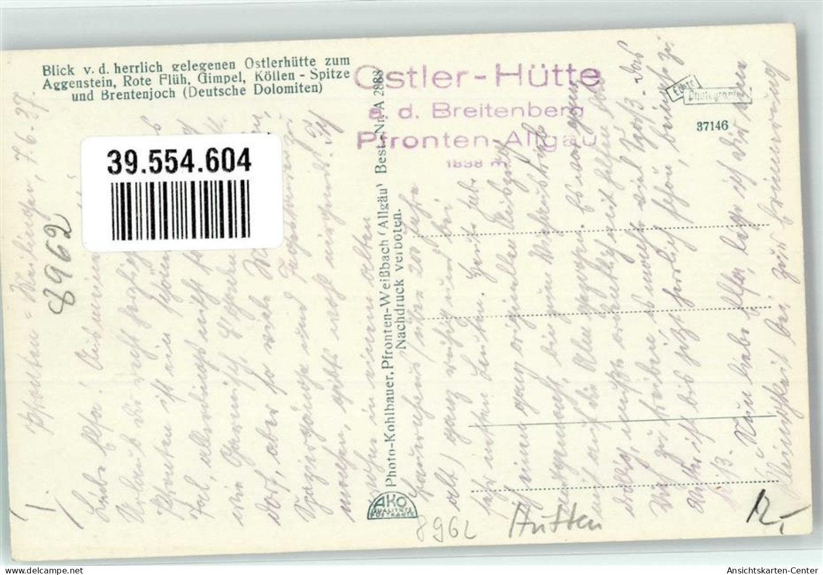 39554604 - Ostlerhuette - Pfronten