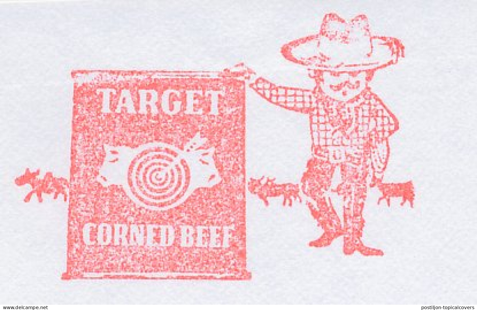 Meter Cut Belgium 1997 Cow - Bull - Target - Corned Beef - Cowboy - Boerderij