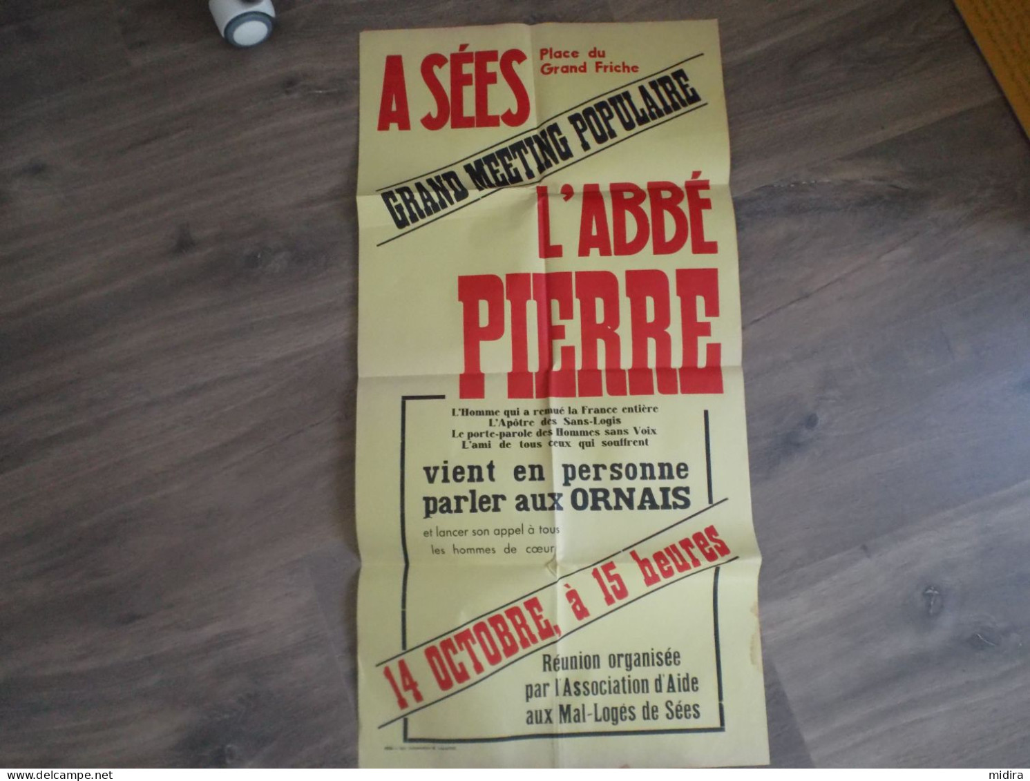 L Abbé Pierre Meeting Populaire - Affiches