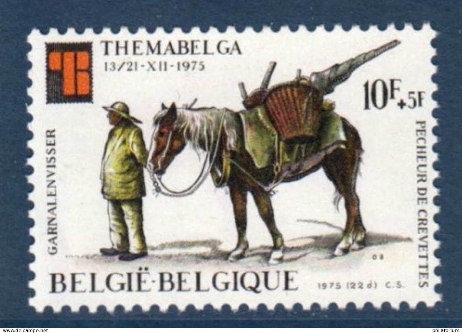 Belgique, België, **, Yv 1787, Mi 1844, SG 2414, Cheval Bâté, Pêcheur De Crevettes D'Oostduinkerke, - Horses