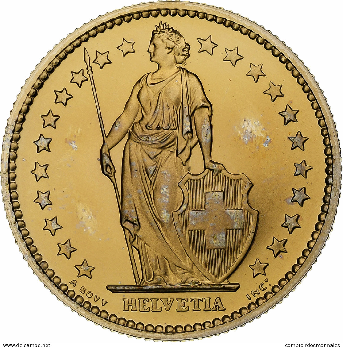 Suisse, 2 Francs, Helvetia, 1978, Bern, BE, Cupro-nickel, FDC, KM:21a.1 - Otros & Sin Clasificación