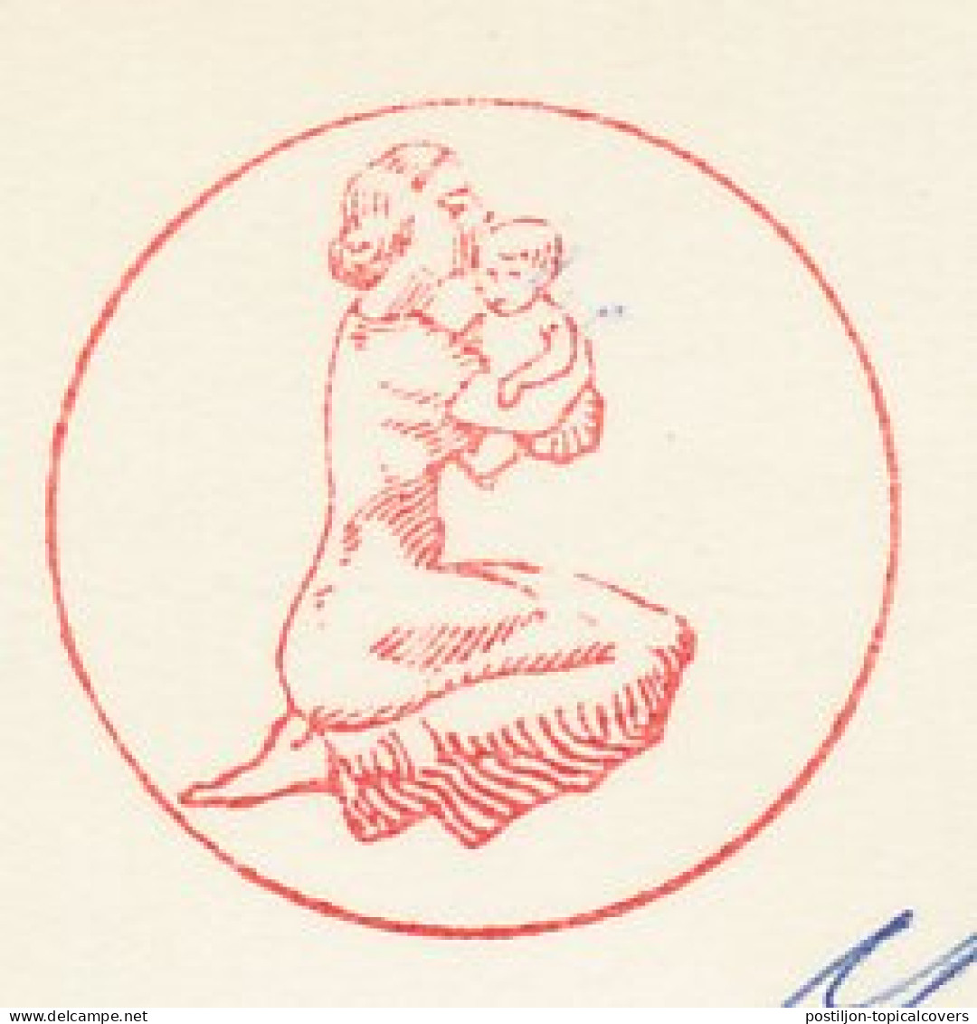 Meter Cover Netherlands 1957 Mother - Child - Andere & Zonder Classificatie