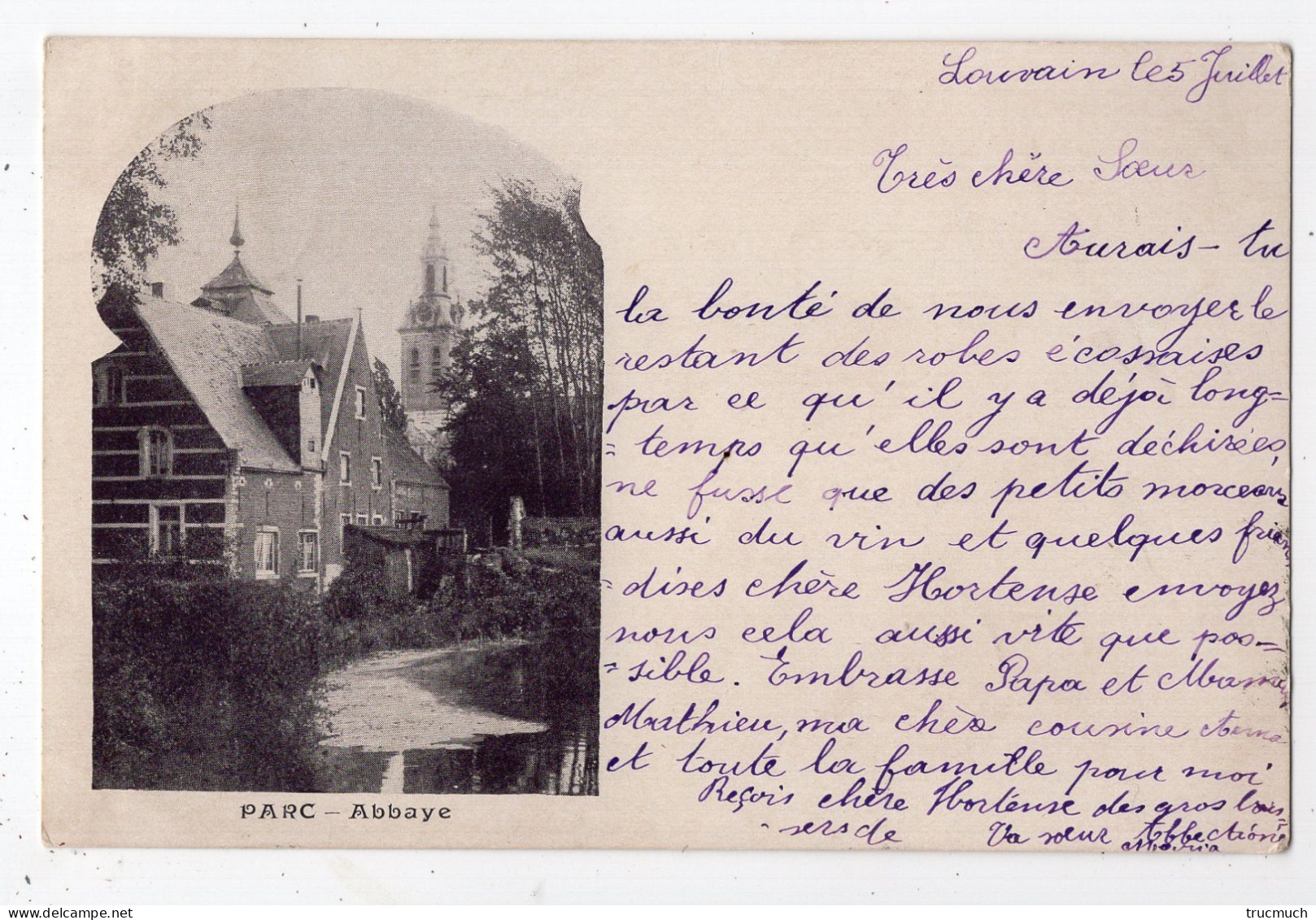 104 - LOUVAIN - Parc - Abbaye *1898* - Leuven