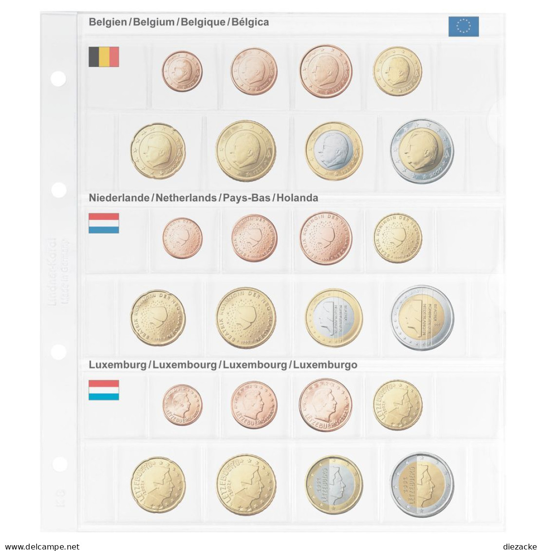 Lindner Vordruckblatt Karat 1108-1 Neu - Matériel