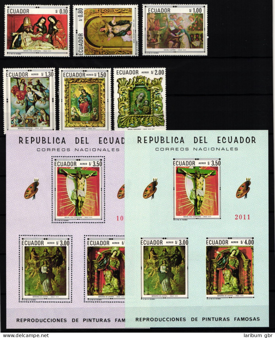 Ecuador Block 47-48 + 1409-1411 Postfrisch Kunst #NB052 - Ecuador
