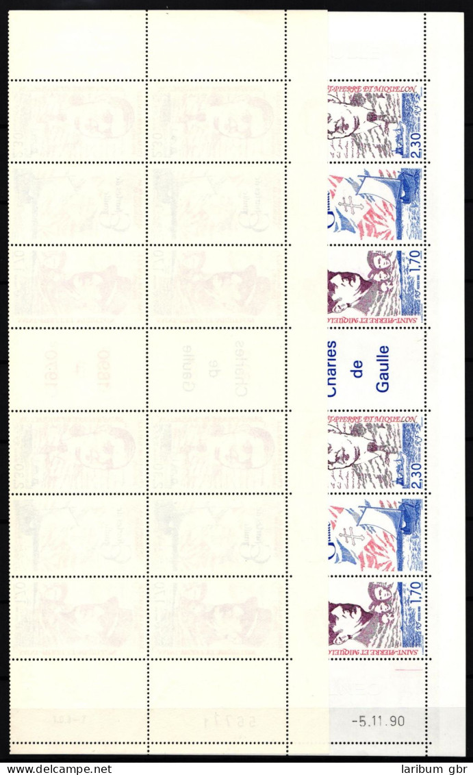 St. Pierre Et Miquelon 605-606 Postfrisch Als Zd-Bogen, Gefaltet #NB104 - Autres & Non Classés