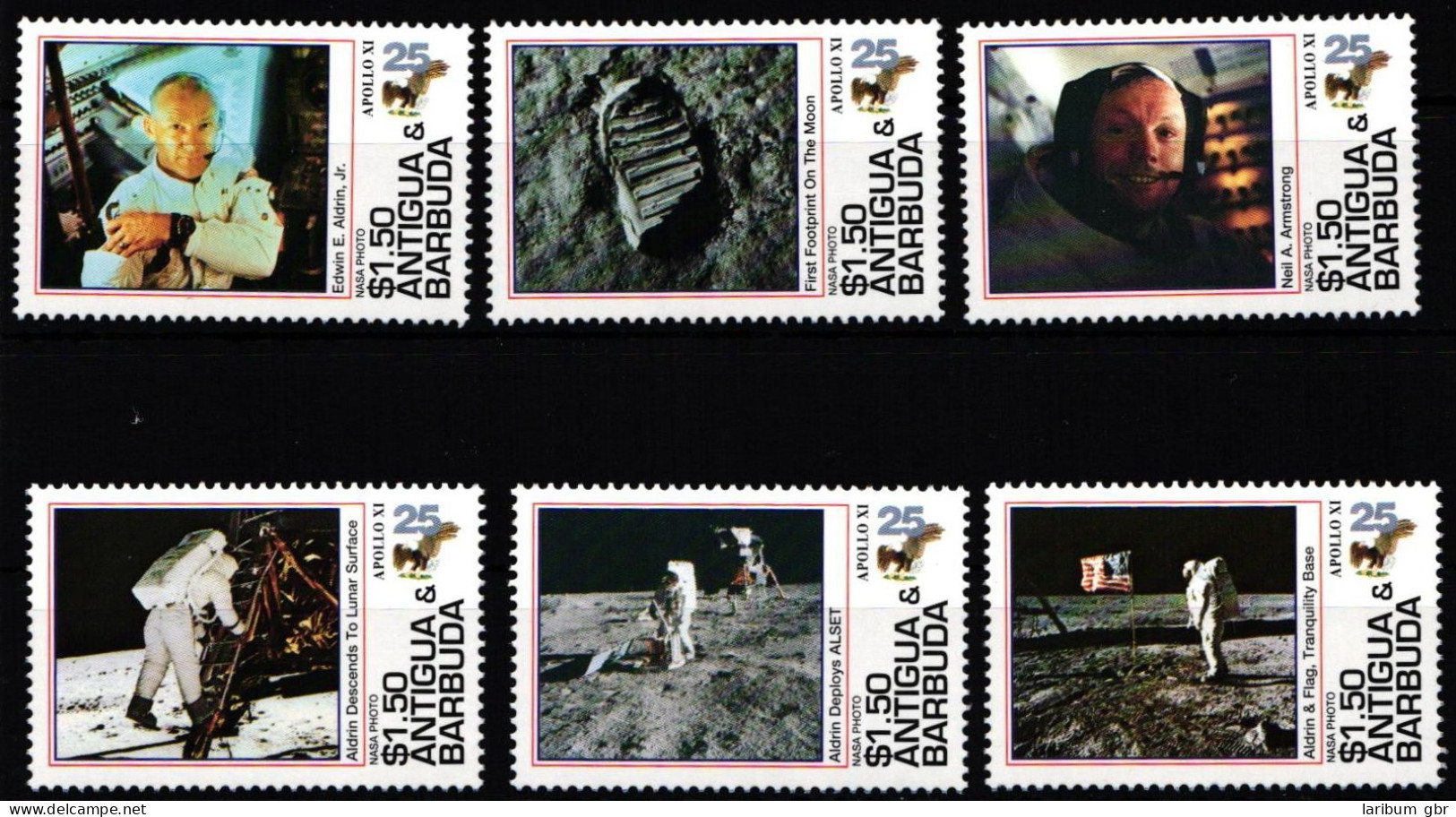 Antigua & Barbuda 2035-2040 Postfrisch Apollo 11 #NB057 - Antigua Et Barbuda (1981-...)