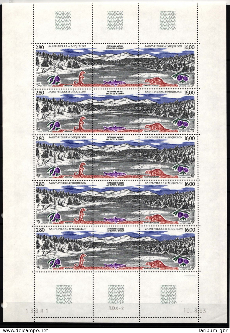 St. Pierre Et Miquelon 662-663 Postfrisch Als ZD-Bogen #NB098 - Otros & Sin Clasificación