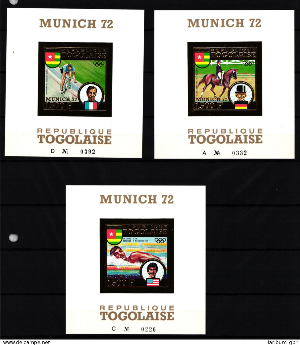 Togo Block 70-72 B Postfrisch Medaillengewinner München 1972 #NB108 - Togo (1960-...)