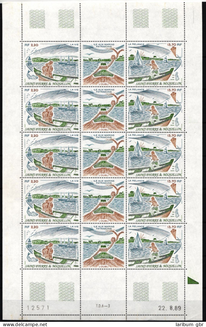 St. Pierre Et Miquelon 581-582 Postfrisch Als Zd-Bogen #NB107 - Altri & Non Classificati