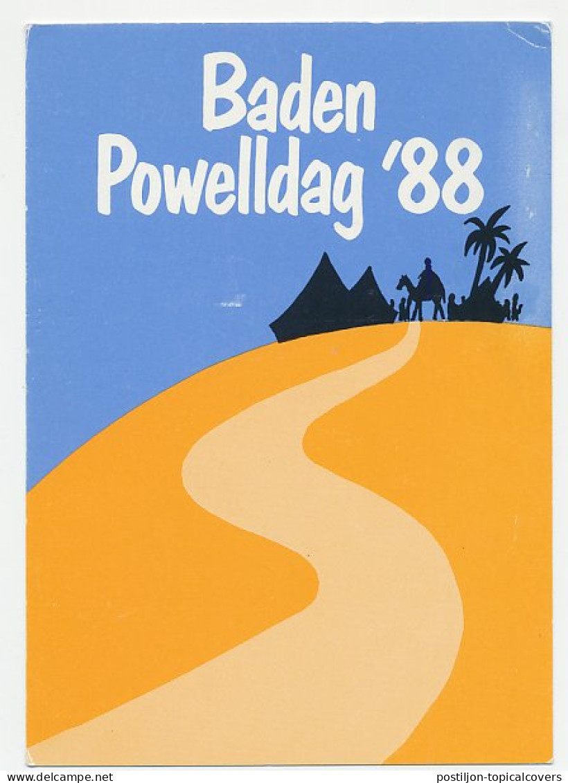 Meter Postcard Netherlands 1988 Dutch Scouting - Baden Powell Day 1988  - Sonstige & Ohne Zuordnung